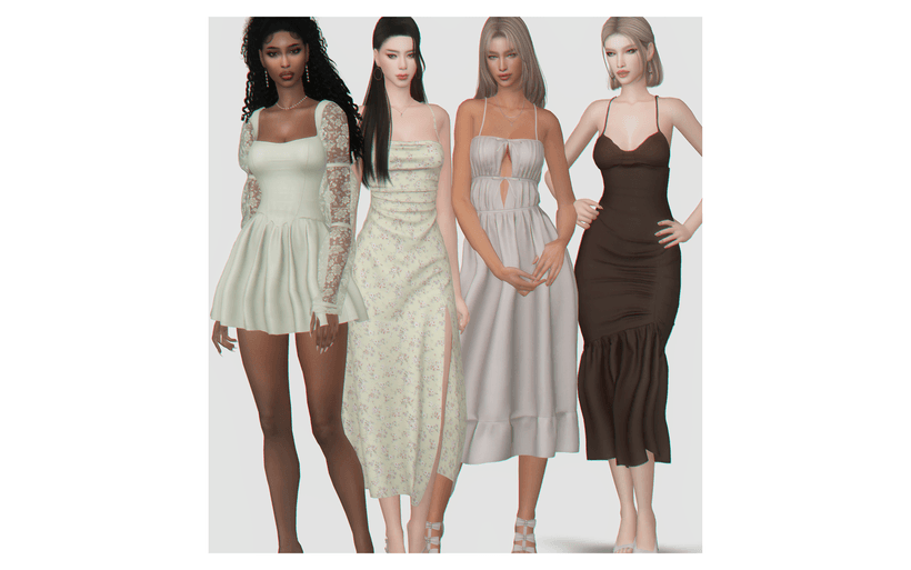 Галерея мода Коллекция платьев Enchanted Dresses Set #1